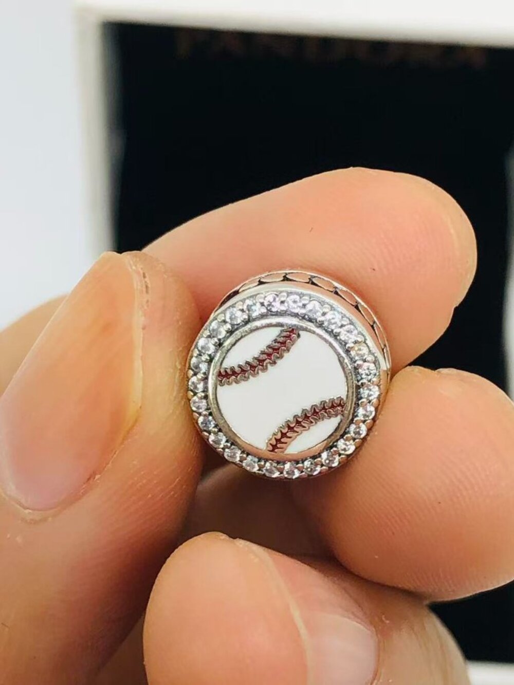 ✨🔥Pandora Engravable Baseball Charm